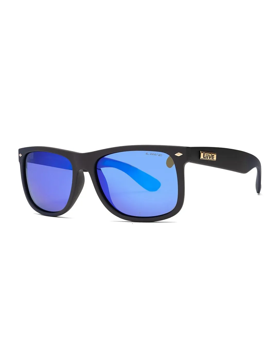 El Captain - Blue Mirror Polarised Matt Black