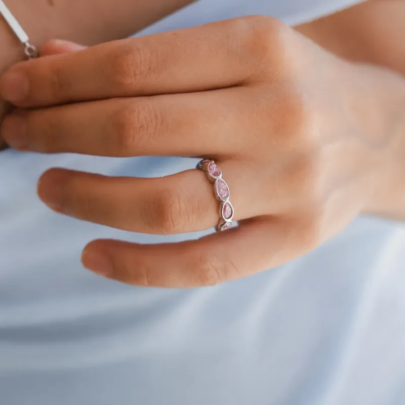 Peony Ring-Silver Plated