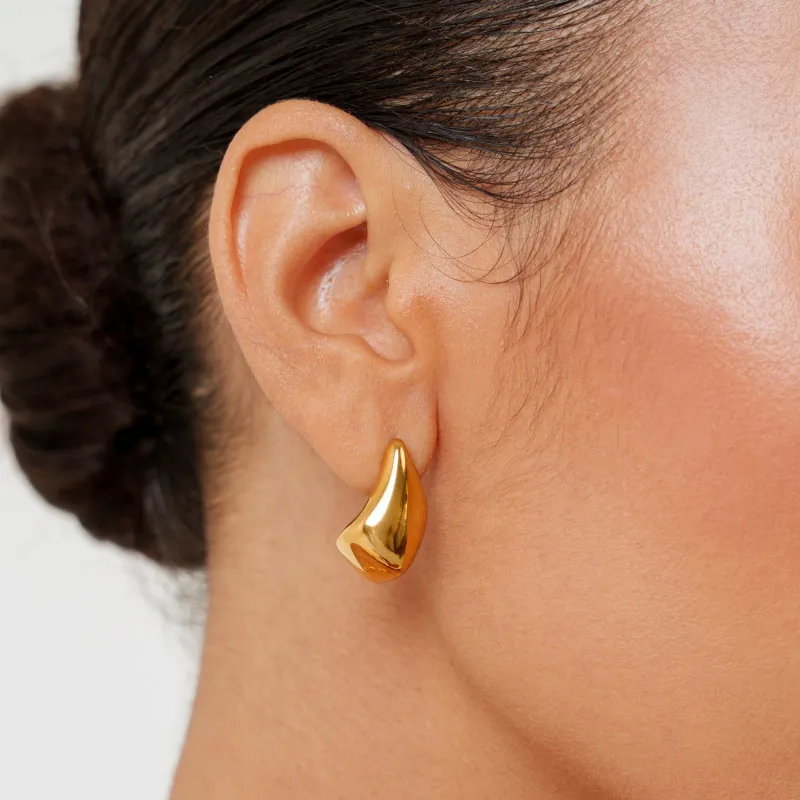 Molten Studs-Gold Plated