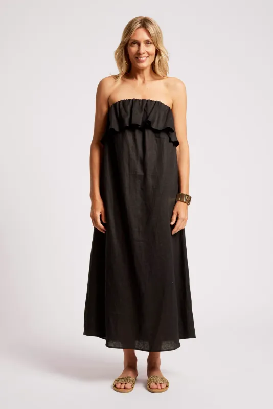Maris Strapless Dress - Black
