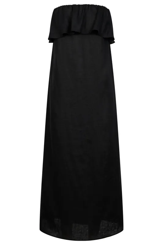Maris Strapless Dress - Black