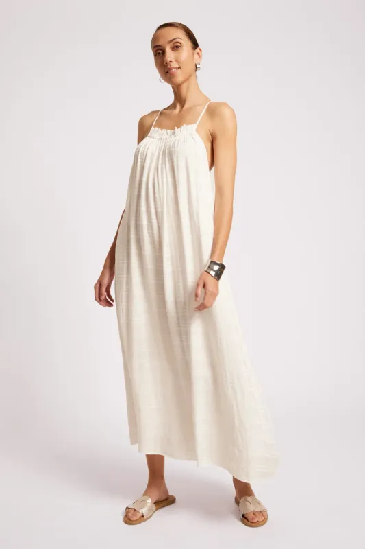 Sovana Tank Maxi Dress - White