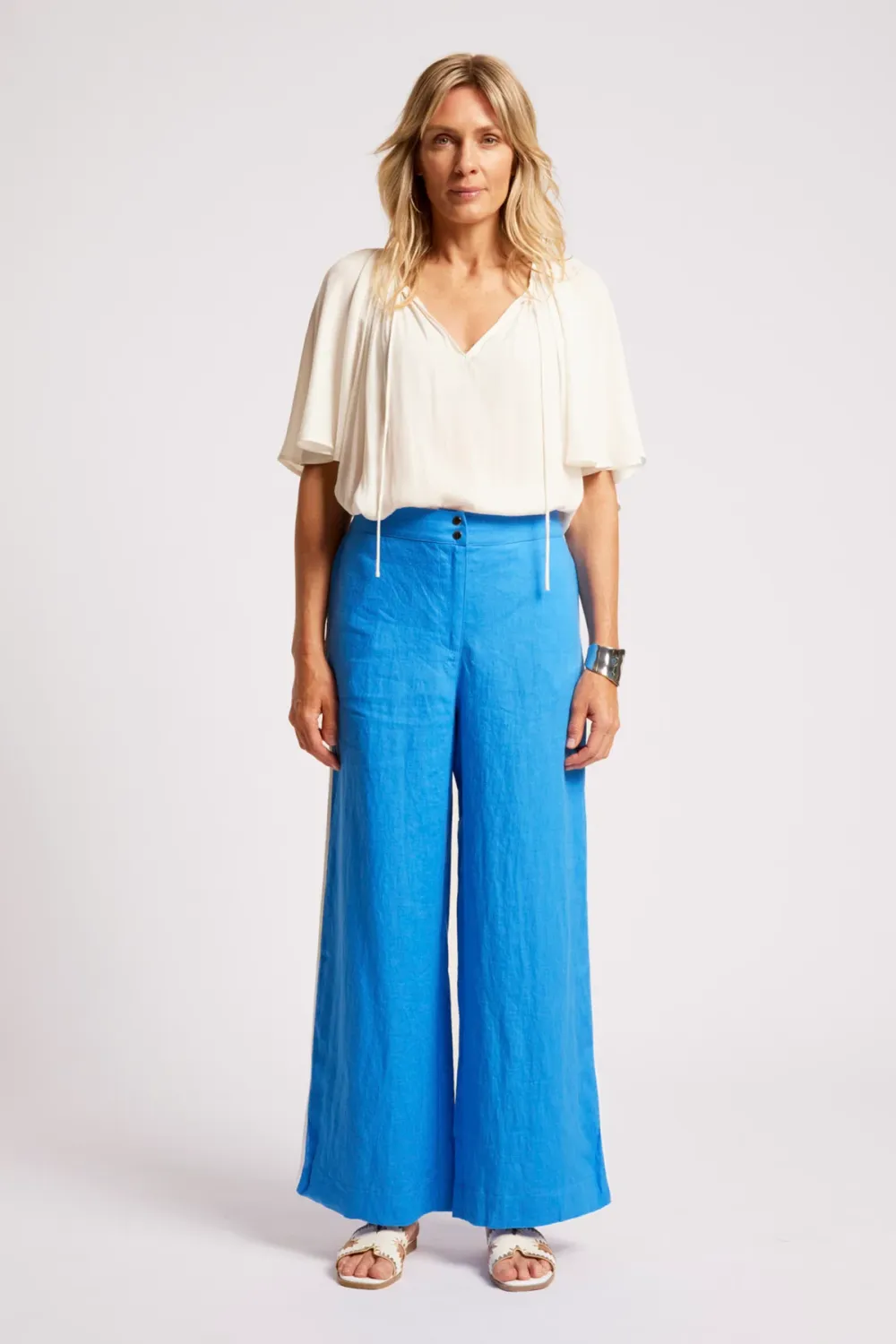 MARIS SPLICE PANT-MARINE/WHITE, Size: XS