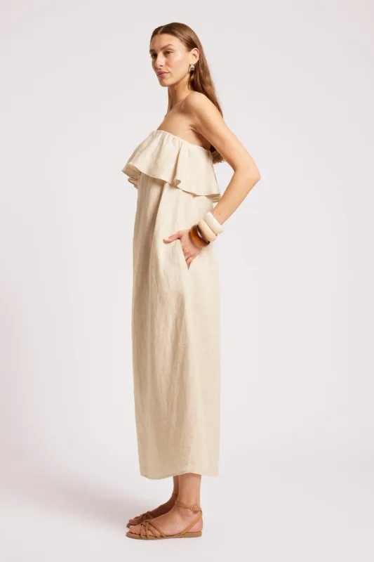 MARIS STRAPLESS DRESS-TUSK