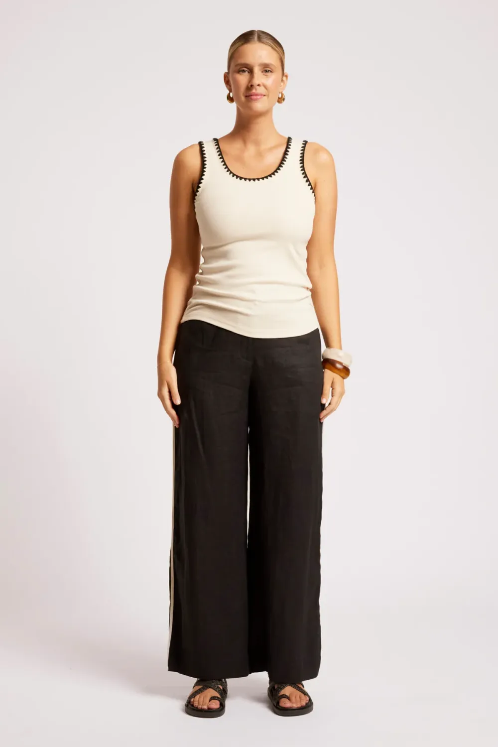 Maris Stitched Tank - Tusk / Black, Size: XS
