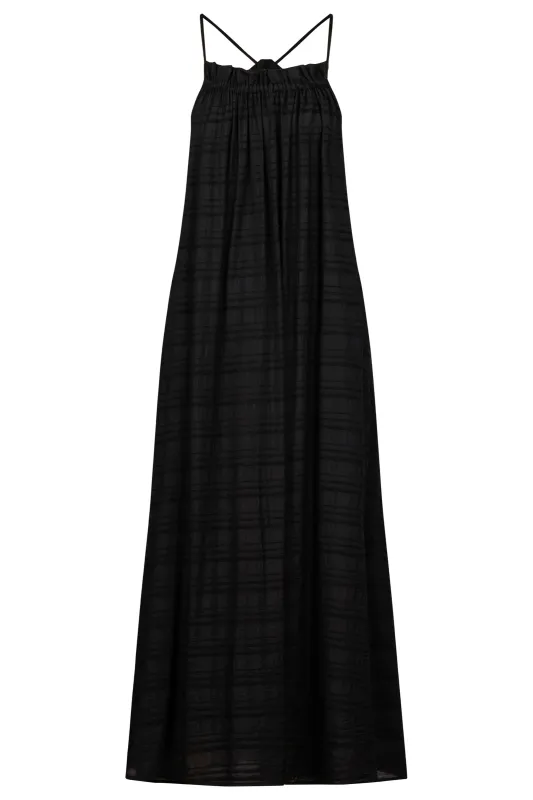 SOVANA TANK MAXI DRESS-BLACK