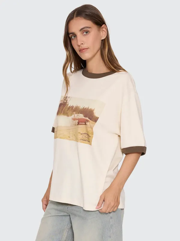 LAST STOP BOX FIT TEE-HERITAGE WHITE