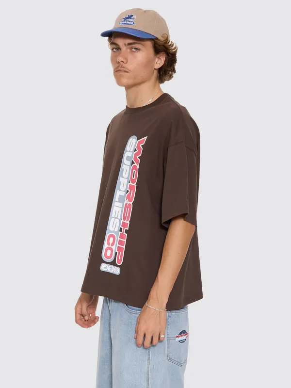 GLOBO BOX CROP TEE-GANACHE
