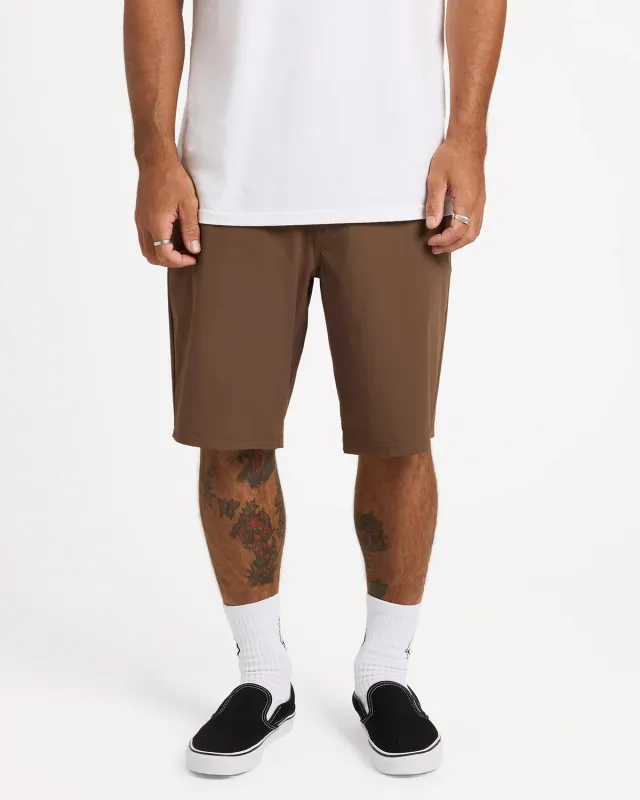 Frickin Cross Shred 20" Hybrid Shorts- Brown Stone