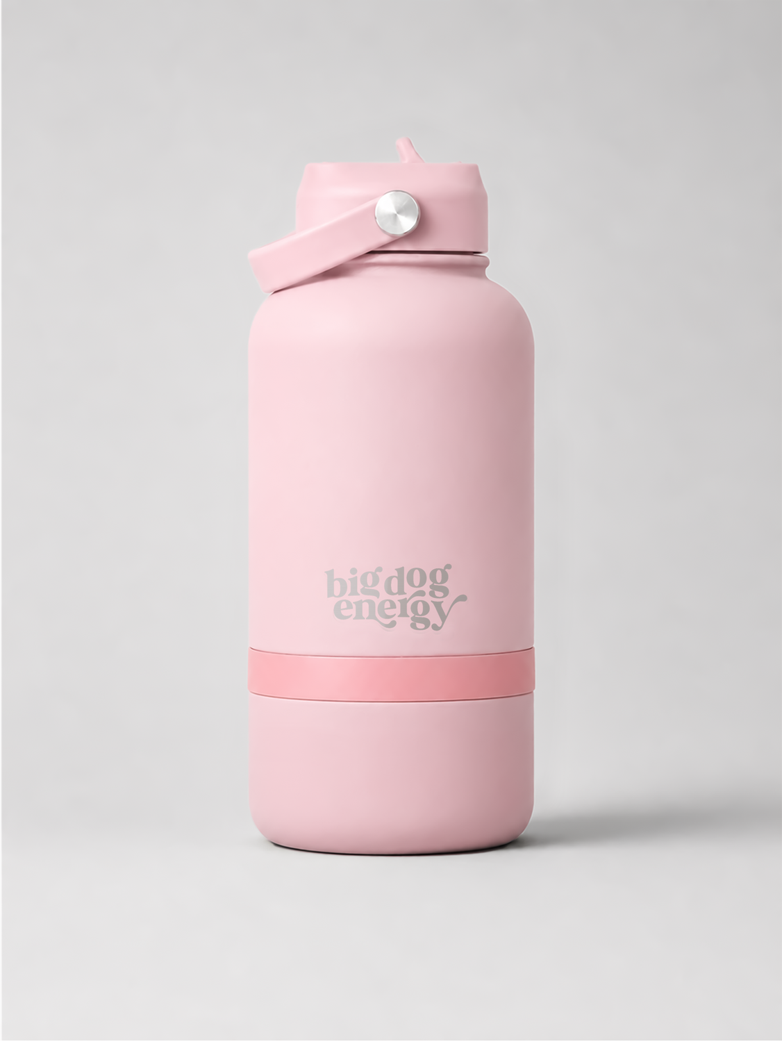 Drink Bottle With Detachable Bowl - Blush Pink