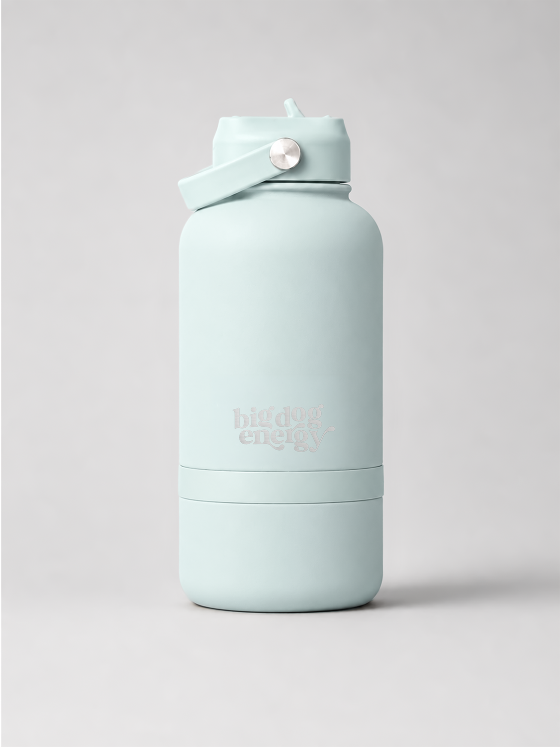 Drink Bottle With Detachable Bowl - Ice Blue