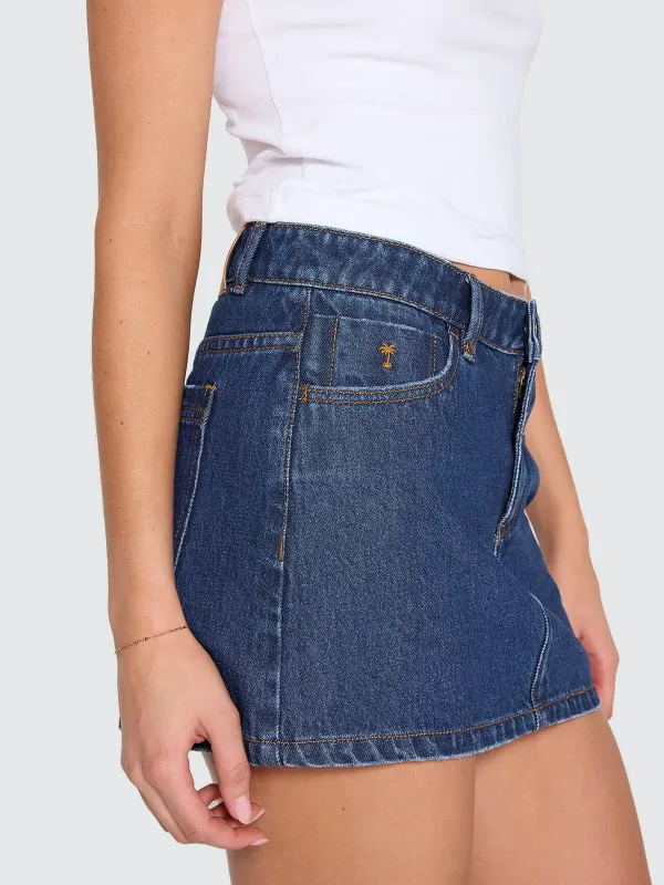 SOPHIE SKIRT-RINSED INK