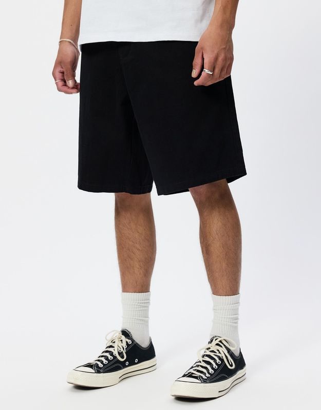 STAGGER BIG SLACKER CROPPED SHORT-BLACK