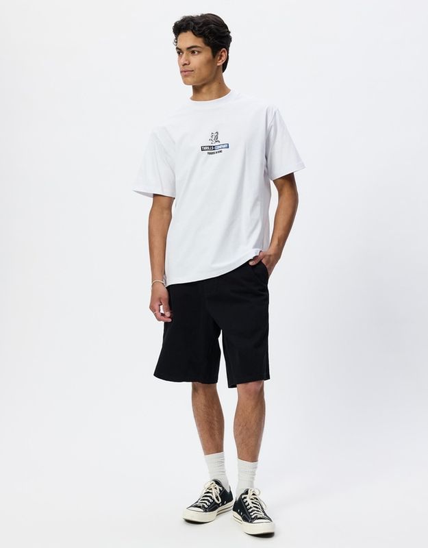 STAGGER BIG SLACKER CROPPED SHORT-BLACK