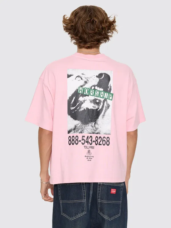 Dogs Life Crop Tee-PINK