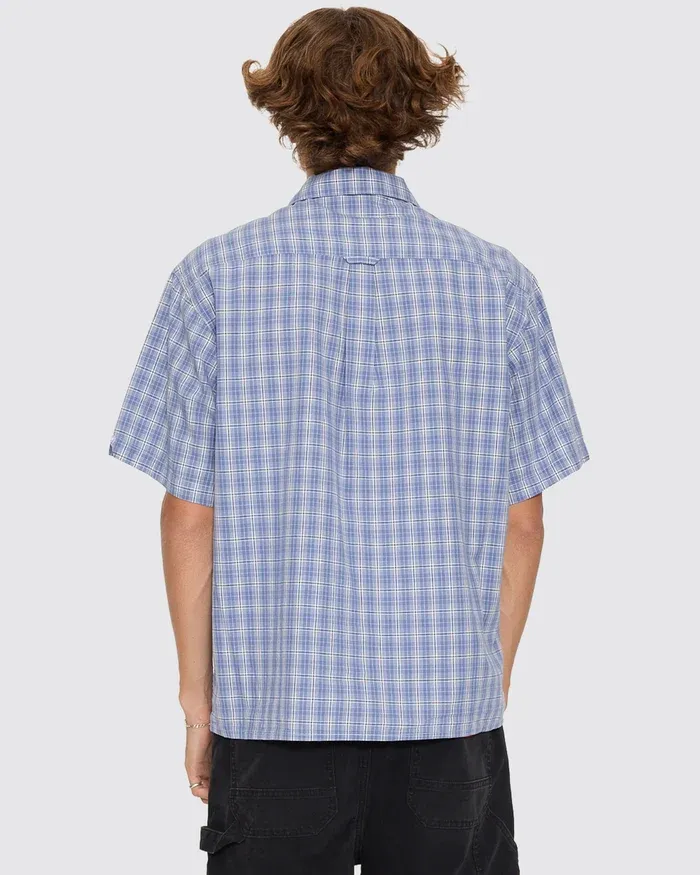 Bannerman Short Sleeve Shirt-Blue, Size: XS