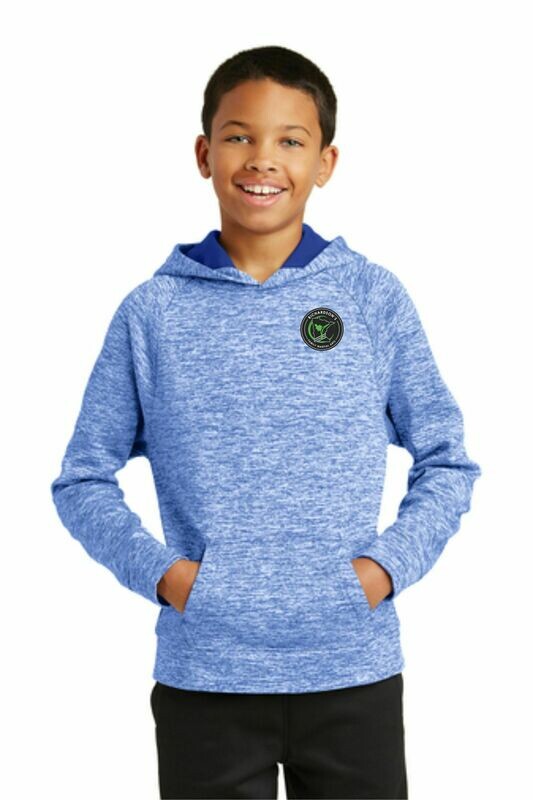 Sport-Tek Youth YST225 PosiCharge Electric Heather Fleece Pullover w/Embroidered Logo