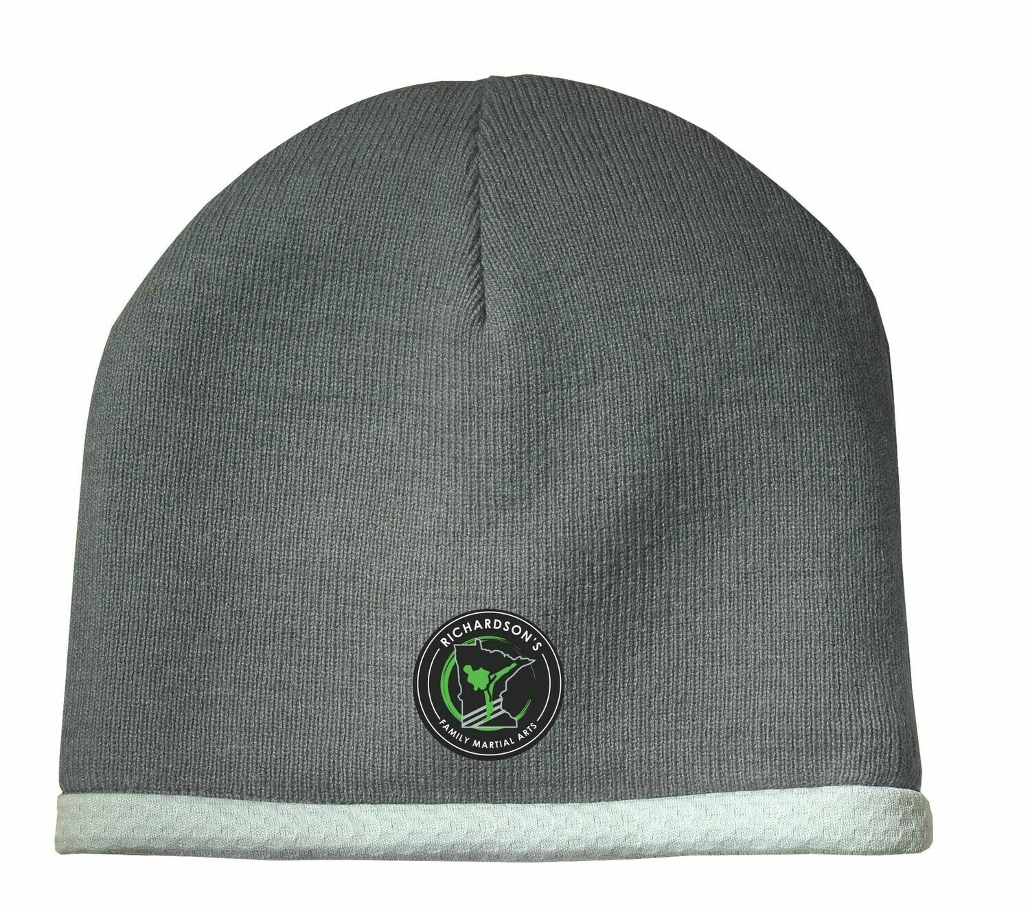 Sport-Tek Performance Knit Cap w/Appliqued Digital Patch