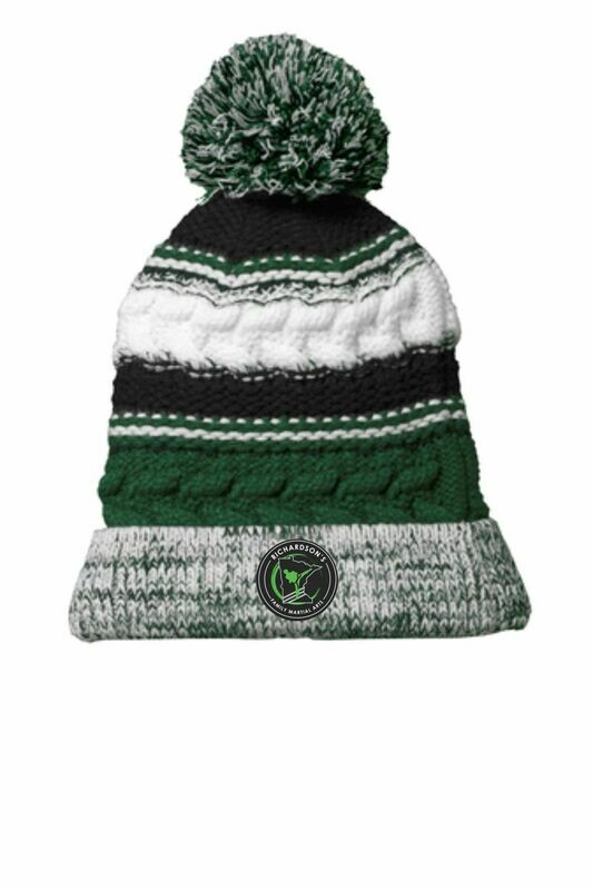 Sport-Tek Pom Pom Team Beanie w/Appliqued Digital Patch