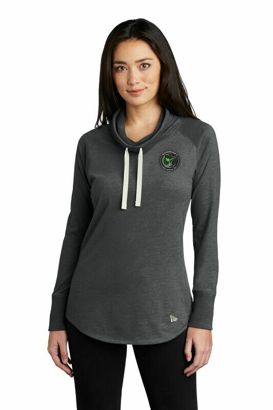 New Era Ladies Sueded Cotton Blen Cowl Tee w/Digital Transfer