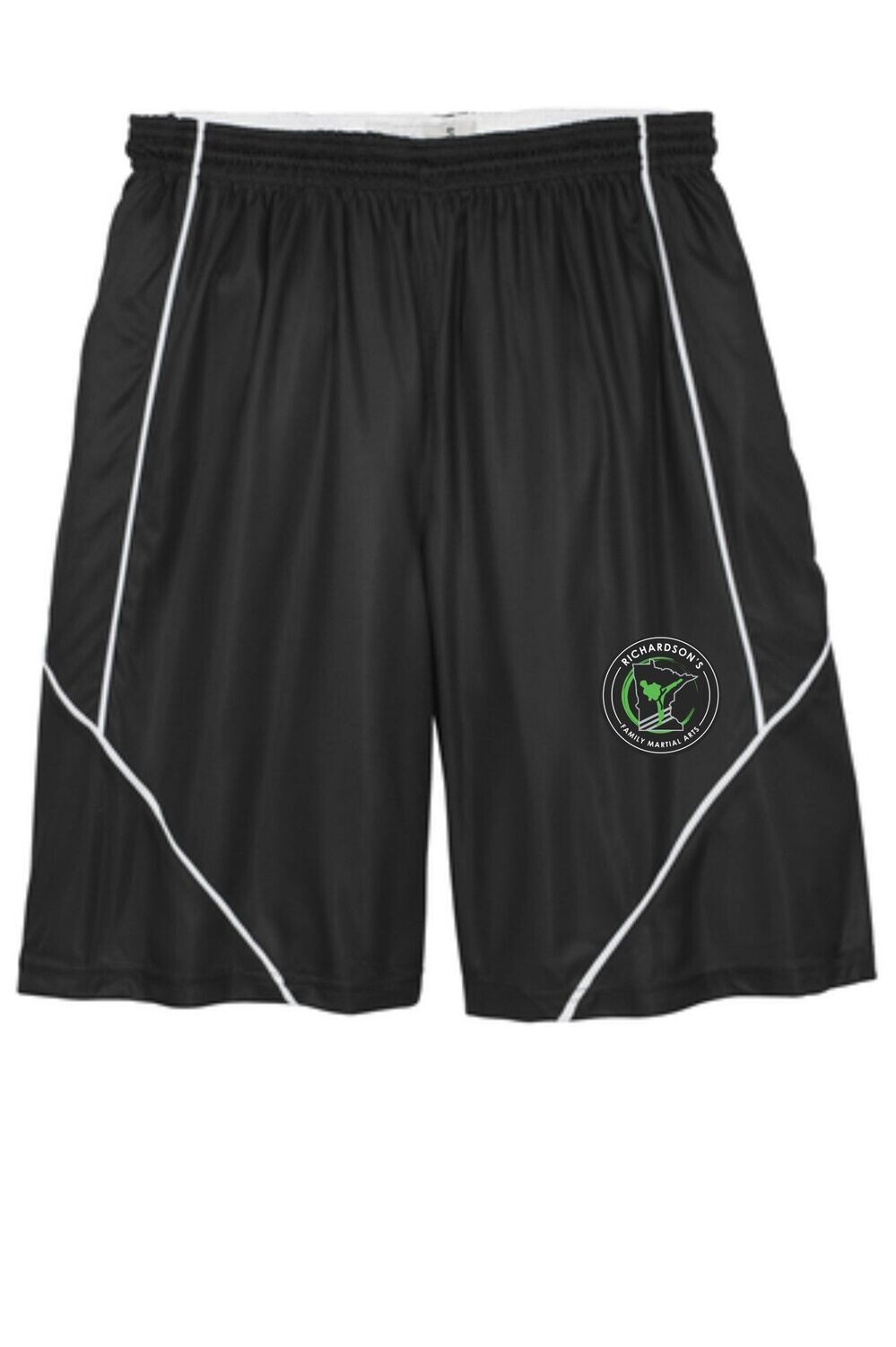 Black Adult Sport-Tek T565 Reversible Shorts