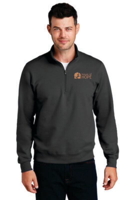 1/4 Zip PC850Q, Charcoal