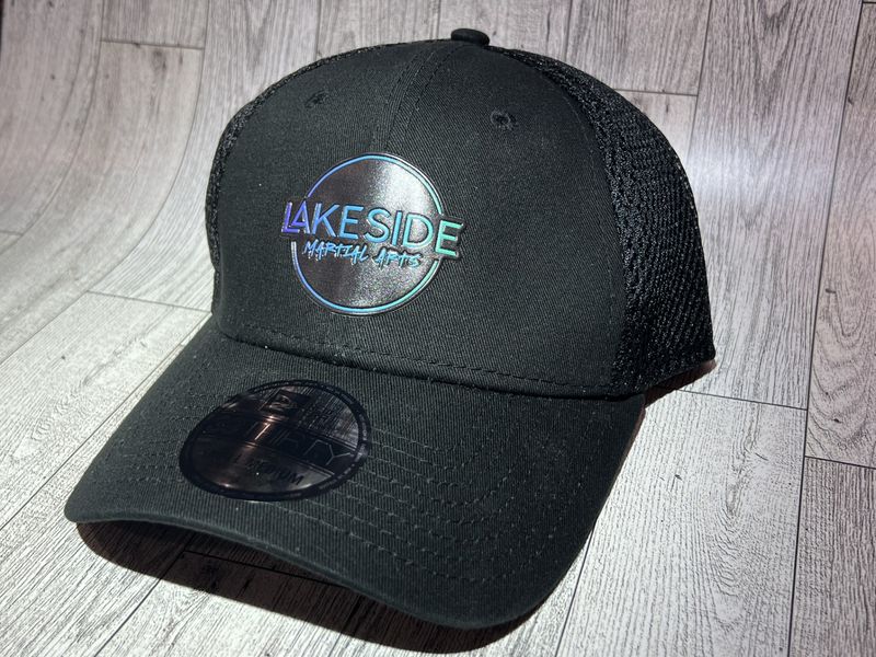 Lakeside New Era NE1020 Structured Stretch Cotton Cap w/FlexStyle emblem in Black