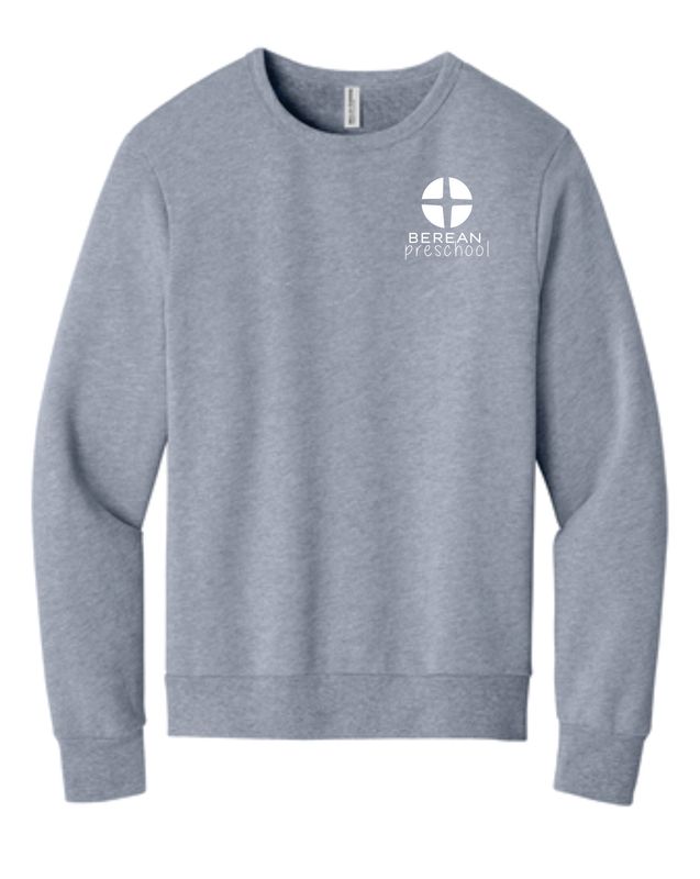 BC3911 Bella+Canvas Crewneck Sweatshirt, Athletic Heather