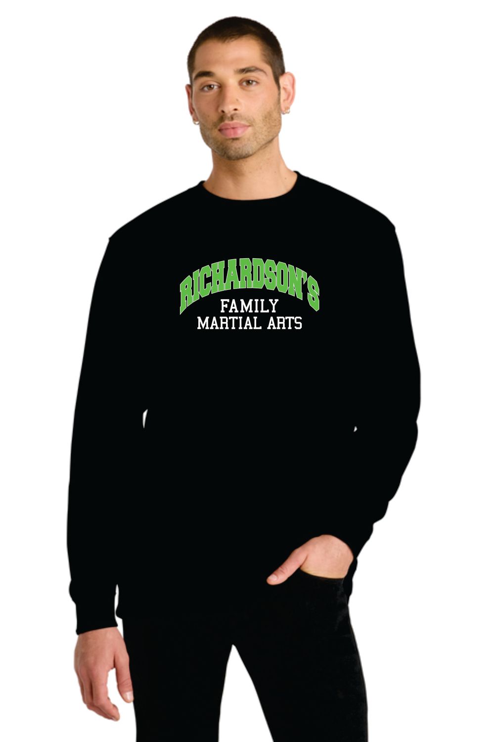 RFMA DT6104/DT6104Y VIT Fleece Crew in Black