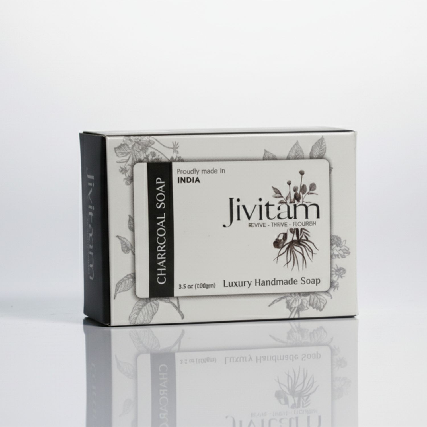 Jivitam Activated Charcoal Handmade Cold Pressed Soap