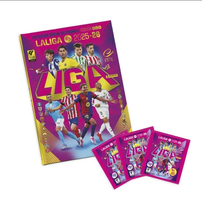 Álbum de futbol de pegatinas la liga 2025-2026 LigaEste