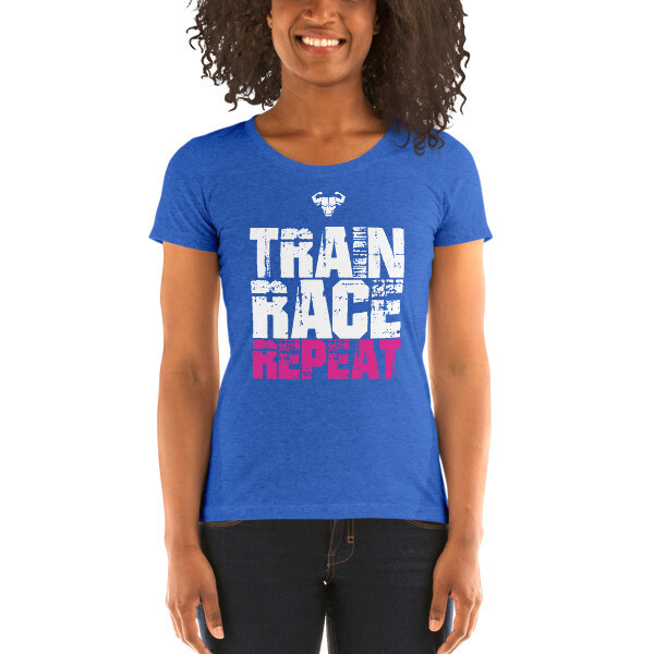 Women's Train. Race. Repeat. Tri-Blend Shirt