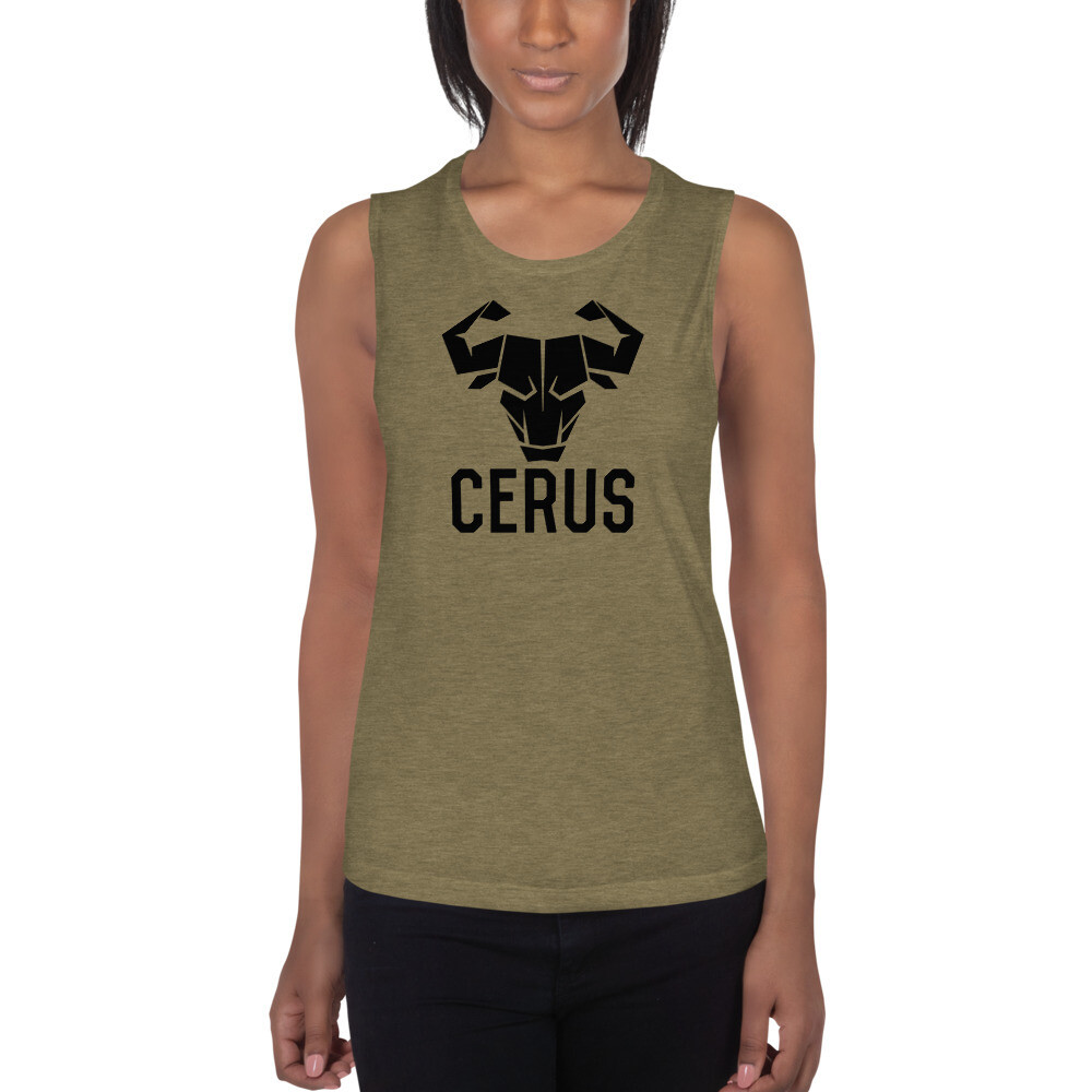 Cerus Black Ladies’ Muscle Tank 