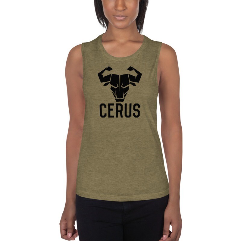 Cerus Black Ladies’ Muscle Tank 