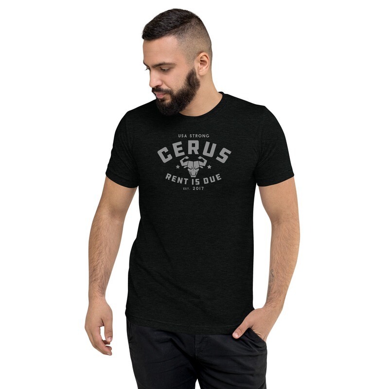 Cerus Rent is Due Gray Tri-Blend Tee