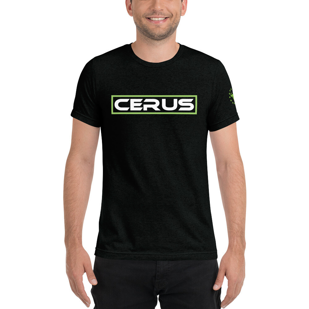 Cerus Green Gym Tee II Variety, Color: Solid Black Triblend, Size: XS