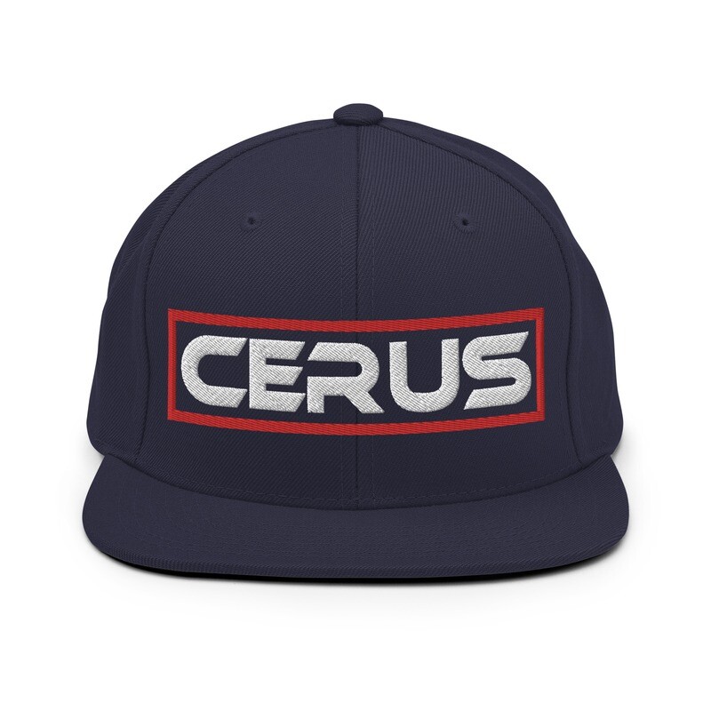 Cerus Red Rectangle Snapback Hat