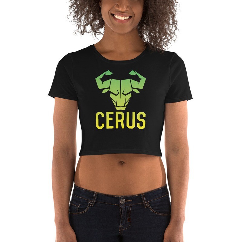 Cerus Green Ombre Women’s Crop Tee