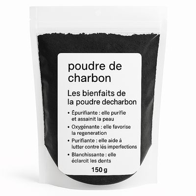 poudre de charbon 150 gr