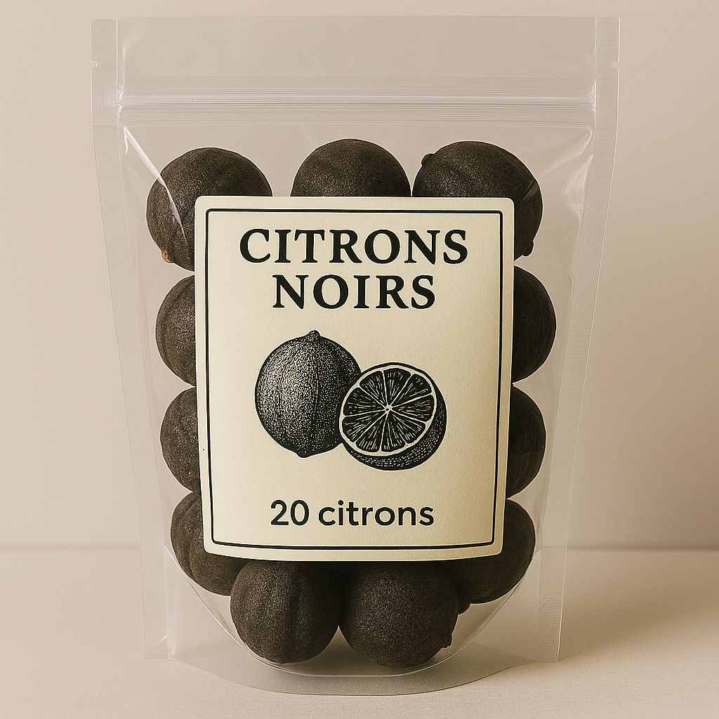 Citrons noirs séchés sachet de 20 pièces