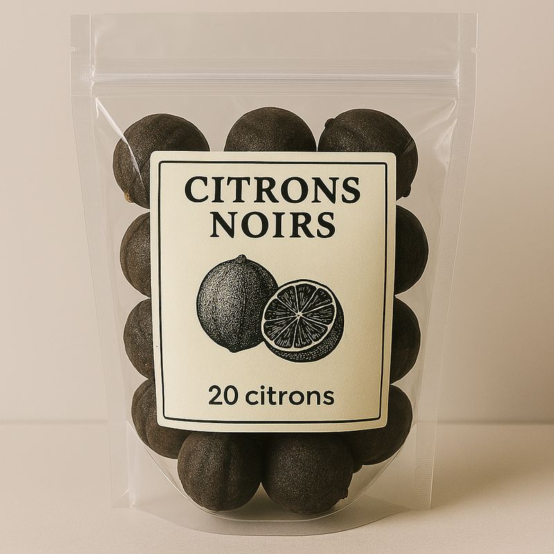 Citrons noirs séchés sachet de 20 pièces