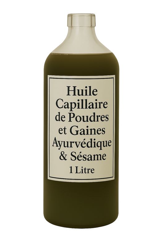 huile capillaire ayurvédique &amp; sésame pressée à froid