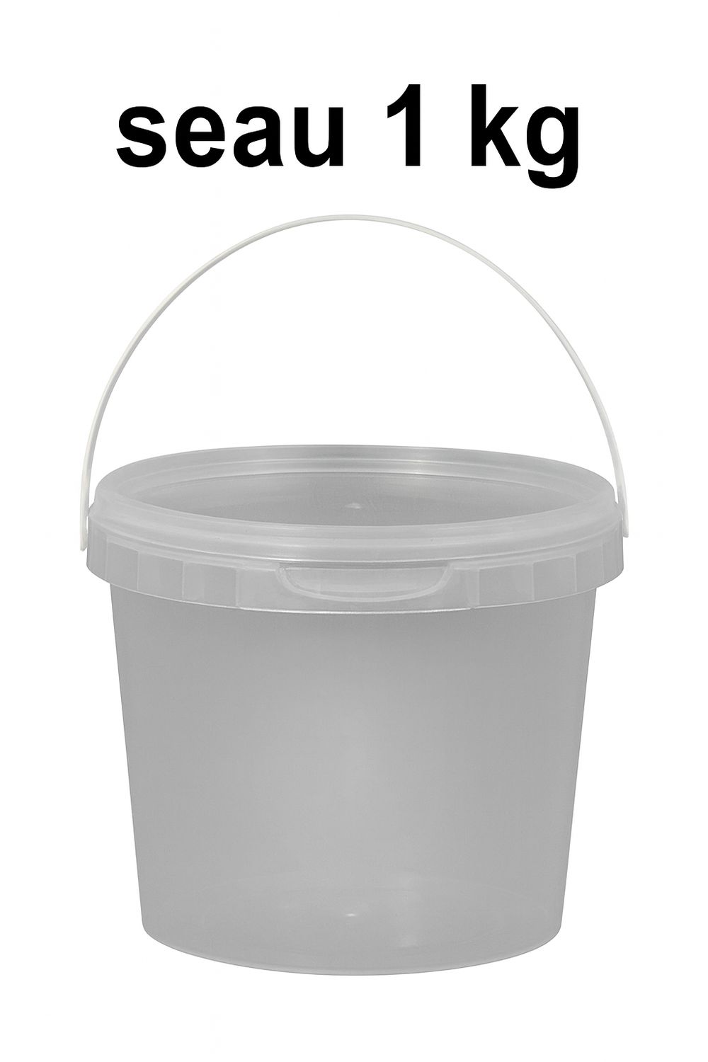 Seau plastique &amp; couvercle de 5L