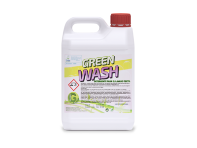Detergente ECOLÓGICO  GREEN WASHpara el lavado textil 5 LTS