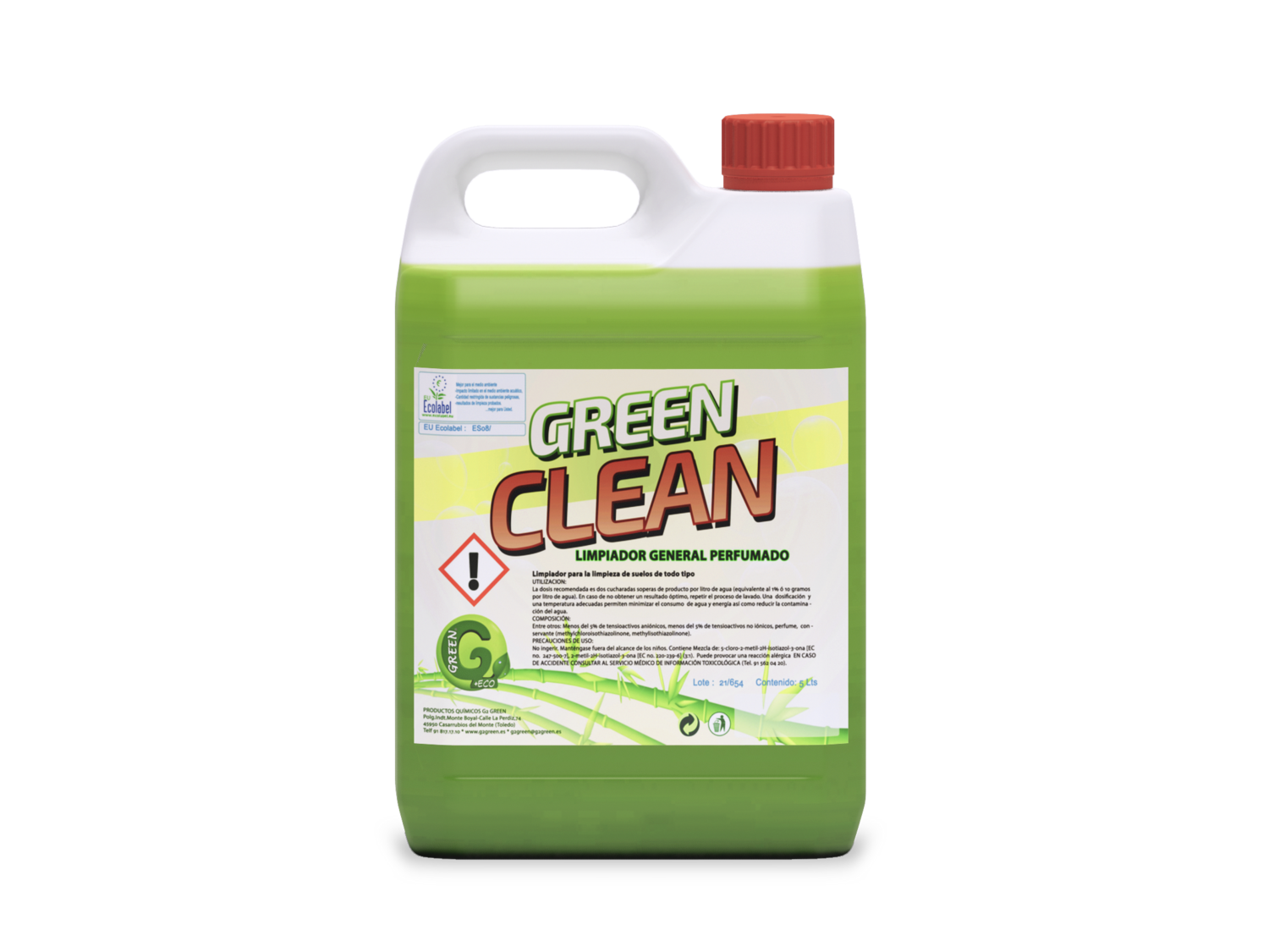 Limpia suelos GREEN CLEAN 5 LTS