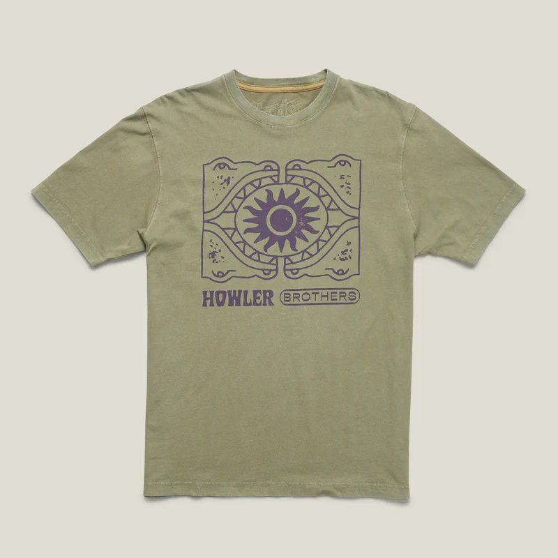 Sun Drinker Cotton T-Shirt, Color: Olive, Size: S