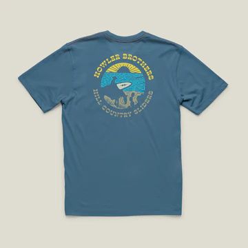 Hill Country Sliders Pocket T, Color: KeyLargo, Size: L