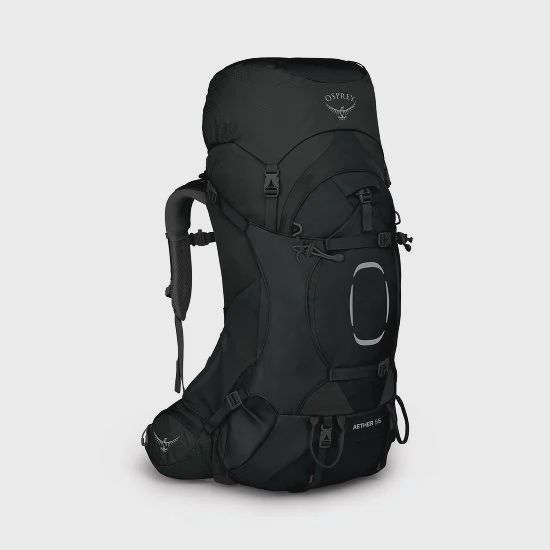 Aether 55 Backpack, Color: Black, Size: S/M