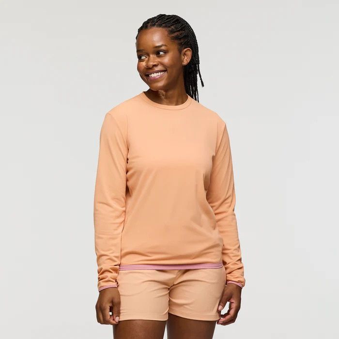 Sombra Long-Sleeve Sun Shirt Women&#39;s, Color: Apricot, Size: S