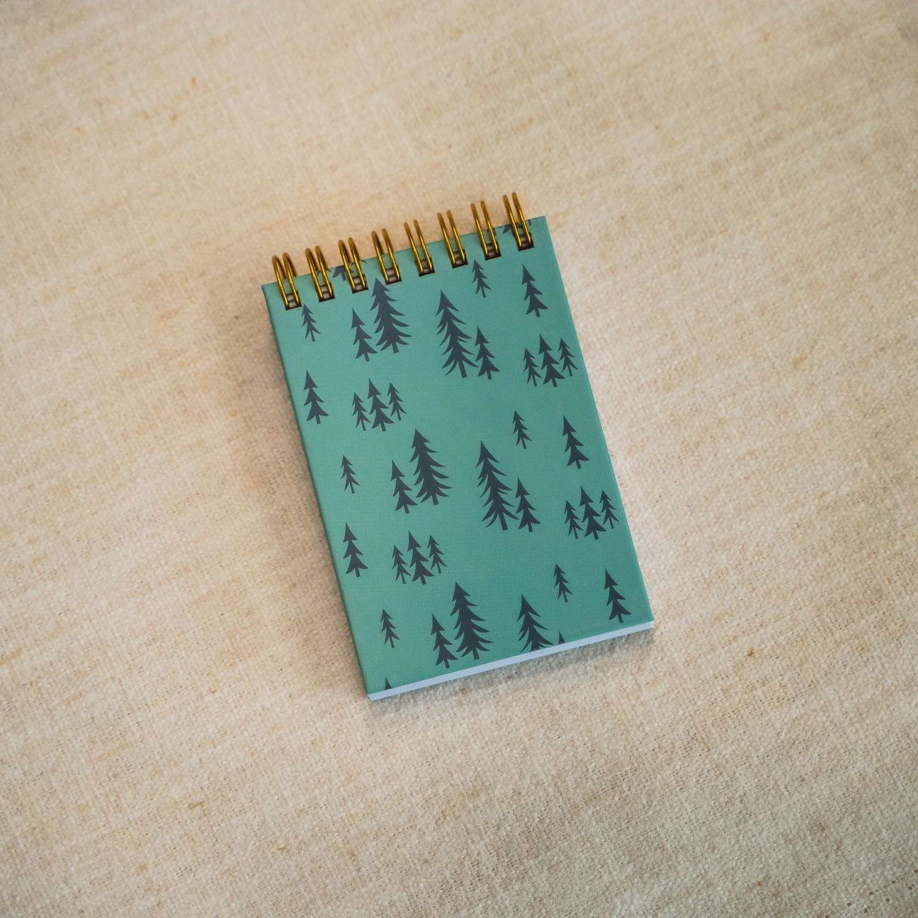 Fall Mini Jotter Notebook, Color: Pine Tree Green